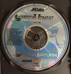 MORTAL KOMBAT II 2 Sega Saturn GAME DISC ONLY Scorpion SUB ZERO Tested WORKING