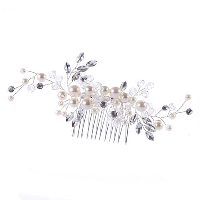 Wedding Hair Barrette Decorative Comb Bridal Headdress Accessories - Image 1 of 4
