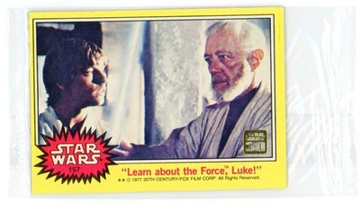 Topps Star Wars 2007 30 aniversario amarillo Boxtopper recompra Luke 157 sellado Foto 1 de 2