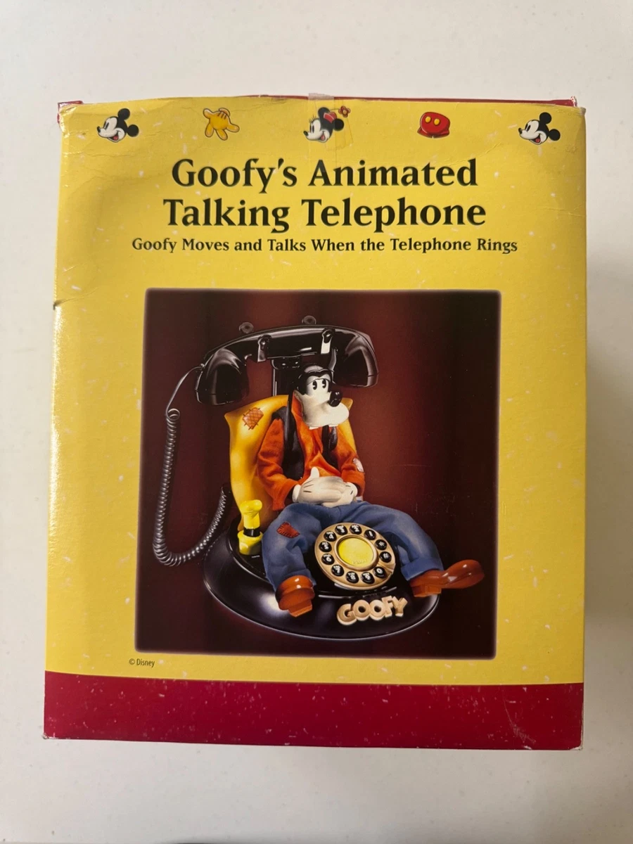 Vintage 1990's Goofy Animated Talking Phone Landline Corded