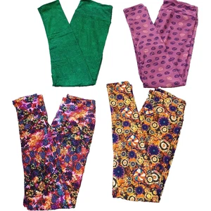 Bundle Of 4 - LuLaRoe Leggings One Size OS - Lot #13 -NWOT - - Picture 1 of 3