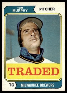 1974 Topps Traded Tom Murphy Milwaukee Brewers #496T - Picture 1 of 2