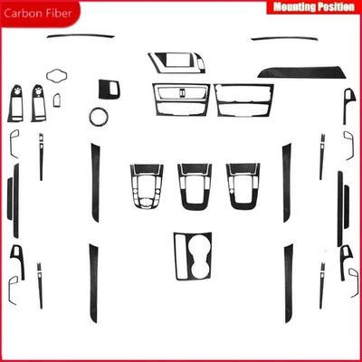 45PCS Kits Full Interior Exterior Trim For Audi A4 B8 A5 Q5 2009-17 Carbon Fiber - Imagem 1 de 4