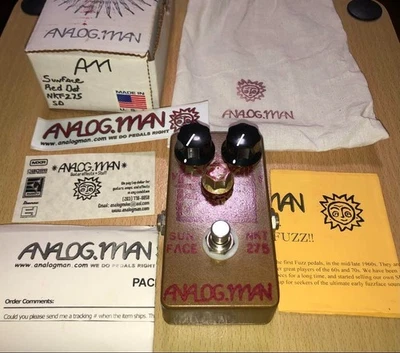 ANALOG.MAN SunFace NKT275 Red Dot Fuzz súper raro USADO JP Foto 1 de 4