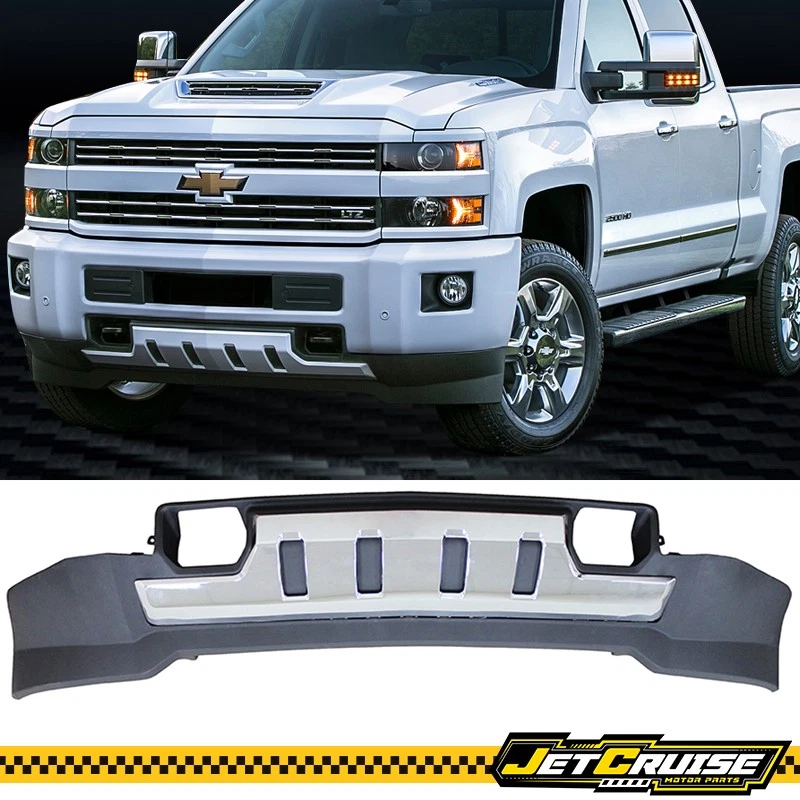 For 15-18 Chevy Silverado 2500 2500HD 3500 3500HD Front Bumper Skid Plate Chrome Foto 1 de 3