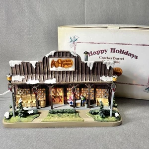 Cracker Barrel Old Country Store Illumina Villaggio di Natale 2005 Vintage In Scatola - Foto 1 di 23