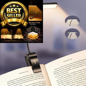 Gritin 2026 Gen 2 Book Light for Reading- 32 Eye Caring Full Spectrum Black - Afbeelding 1 van 10