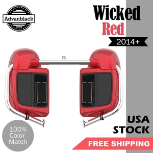 Carenado ventilado inferior Advanblack Wicked rojo para Harley Davidson Touring 2014+ - Imagen 1 de 8