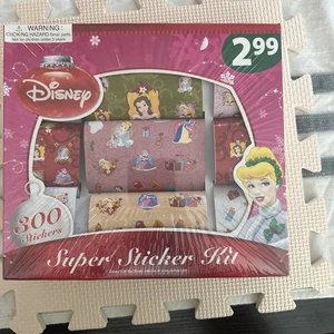 Neu Box mit 300 Disney Prinzessin Aufklebern Super Sticker Kit Vintage J - Bild 1 von 3