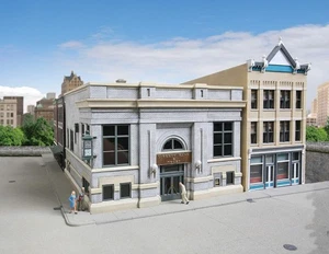 Walthers Cornerstone escala 1/87 HO LIBERTY BANK & TRUST biblioteca ayuntamientos kit - Imagen 1 de 7
