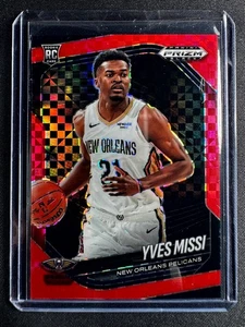 2024-25 Panini Prizm Black Yves Missi Red Checkered Rookie /75 Pelicans RC - Picture 1 of 2