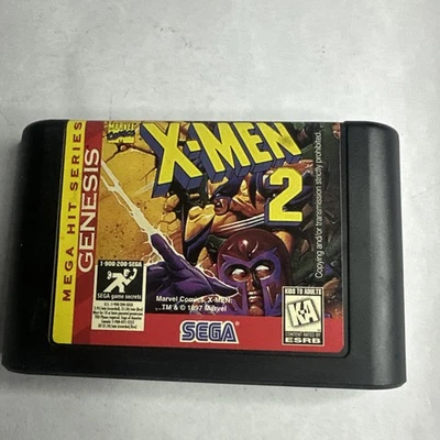 X-Men 2: Clone Wars (Sega Genesis, 1995) Cartridge Only  Mega Hit Series - Image 1 of 2