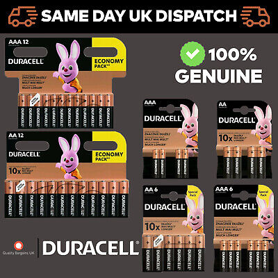 Duracell Simply Quality Guaranteed Aa & Aaa Alkaline Batteries Expiry - 2027 • 5.83£