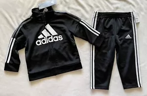 ADIDAS Baby Boy’s Tricot Tracksuit, Jacket/Joggers Outfit, 2-piece set, 12M - Picture 1 of 6