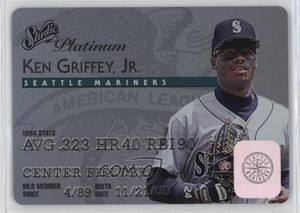 1995 Studio Platinum Plastic Stock Ken Griffey Jr #5 HOF