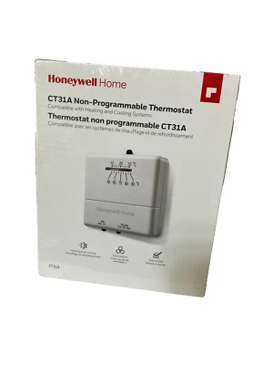 Honeywell Non Programmable Thermostat CT31A Heating Cooling New - Image 1 of 3