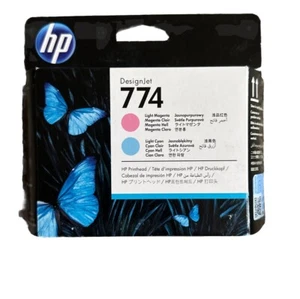 HP Designjet 774 Printhead Light Magenta Light Cyan P2V98A Z6810 SEALED 10/23 - Afbeelding 1 van 3