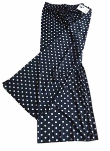 Pantaloni comfort donna I LOVE HOLALA elastici neri pull up a pois L-XL GRATUITI P&P - Foto 1 di 3