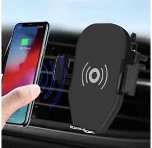 Auto Lock Car Air Vent Mount Holder, Wireless Fast Charger Infrared Sensor. NEW - Picture 1 of 8