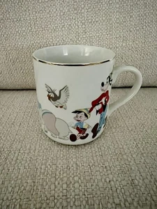 Vintage Walt Disney On Parade Porcelain Coffee Tea Mug Mickey Donald Pluto Dumbo - Picture 1 of 5