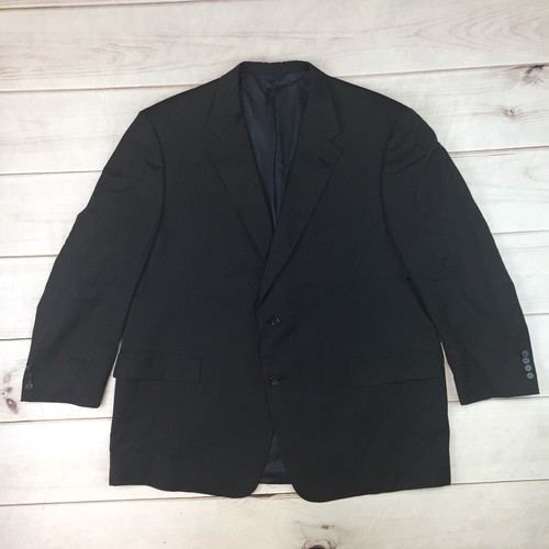 Giacca blazer cappotto Burberry London uomo EU 52R US 42 grigio antracite lana 2 bottoni