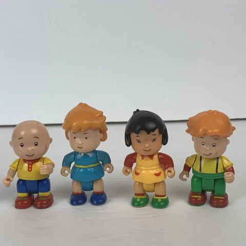 PBS CAILLOU Poseable Figures ~ RARE Hard to Find - SARAH LEO ROSIE Lot Set of 4 Cover