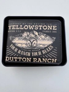 Yellowstone Geldbörse Dutton Ranch veganes Leder Doppelfaltung mit Dose - offiziell, NEU - Bild 1 von 7