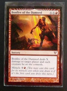 2012 MTG MINT TRADING CARD BONFIRE OF THE DAMNED - SORCERY LLC 129/244 - Picture 1 of 1