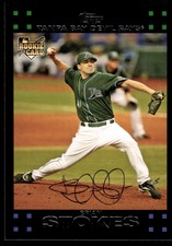 2007 Topps Brian Stokes Rookie Tampa Bay Devil Rays #276