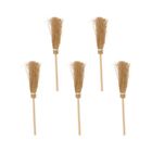 5 Pcs Broom Halloween Party Favors Mini Broomsticks Kid Witches Costume Cosplay