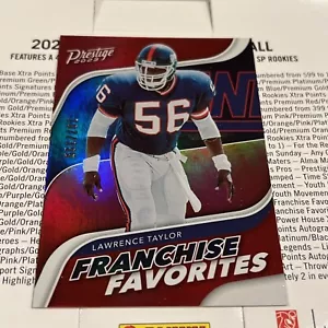 Lawrence Taylor 2023 Prestige Franchise Favorites Xtra Points Red /399. Giants - Picture 1 of 2
