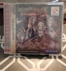 Akumajo Dracula X Nocturne in the Moonlight Sega Saturn Mint Disc Manual Obi Etc