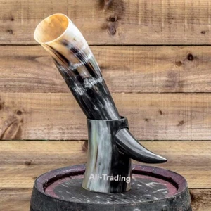 Copa vikinga medieval de colección con soporte para cerveza vino hidromiel - Imagen 1 de 7