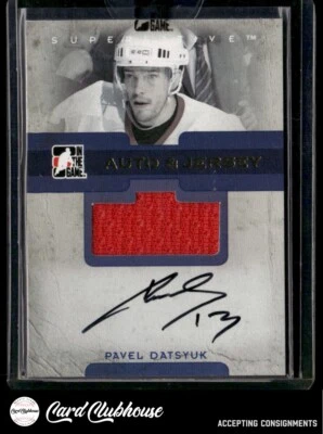 2007-08 ITG Superlative Jerseys Autographs Gold #AJ-PD Pavel Datsyuk /10 - Image 1 of 2