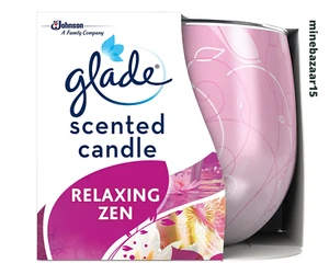 2x Glade Scented Candle Air Freshener, Relaxing Zen Fragrance, Up to 30 hrs 120g - Picture 1 of 2