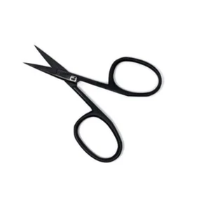 NEW LOON OUTDOORS ERGO 4" ALL PURPOSE FLY TYING SCISSORS IN MATTE BLACK - Picture 1 of 2