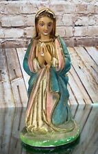 Vintage Columbia Statuary Christmas Nativity 8" Mary Chalkware Figurine Statue
