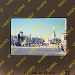 Vintage 35mm Slide - ENGLAND London Trafalgar Square 1976 UK - Picture 1 of 1