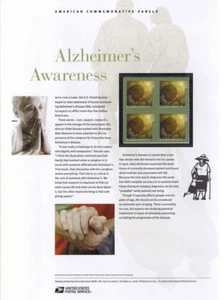 #827 42c Alzheimer's Awareness #4358 USPS Commemorative Stamp Panel - Picture 1 of 1
