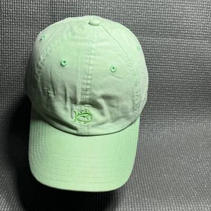 Southern Tide Mini Skipjack Leather Strap Baseball Cap Mens One Size Green - Picture 1 of 7