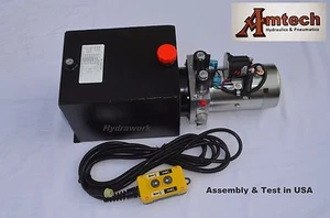4210S Hydraulic Power Unit, Hydraulic Pump 12V Double Acting,10Qt, Dump Trailer  - Picture 1 of 3