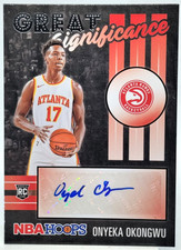 Onyeka Okongwu 2020-21 Hoops Great Significance Auto Autograph ROOKIE Hawks