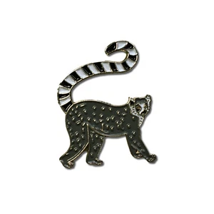 Ring Tailed Lemur Enamel Lapel Pin Badge Brooch - Picture 1 of 1