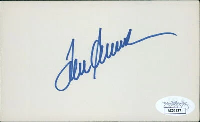 Tom Seaver New York Mets Signed 3x5 Index Card JSA Authenticated - Image 1 of 2