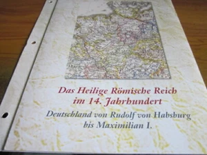 Dtsch.Geschichte in Historischen Karten 1350 Heiliges Römisches Reich 14. Jahrh. - Picture 1 of 3