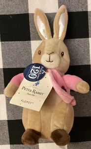 Neu mit Etikett Beatrix Potter Welt von Peter Rabbit 120 Jahre Unheil Flopsy 10 Zoll Plüsch - Bild 1 von 4