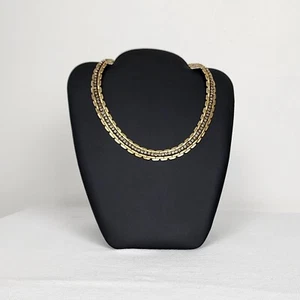 Stella & Dot Jolie Sparkle Gold Rhinestone Chain Link Collar Choker Mobwife Lux - Picture 1 of 15