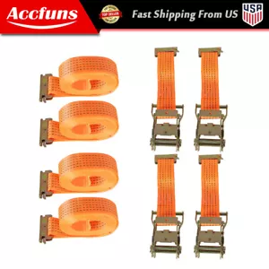 4400-Pfund 2" x 20' E-Track Ratsche Spanngurt geschlossen Cargo Van Riemen 4er Pack - Bild 1 von 8
