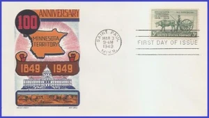 USA2 # 981 U/A CACHET CRAFT FDC Territorio del Minnesota - Foto 1 di 1