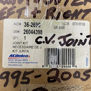 1995-2005 General Motors Front Outer C.V. Joint G.M.#26044398 - Picture 1 of 7